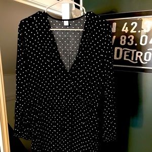 Old navy polka dot fit and flare dress